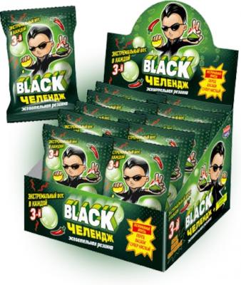 Жевательная резинка Канди Black Челендж 13 гр